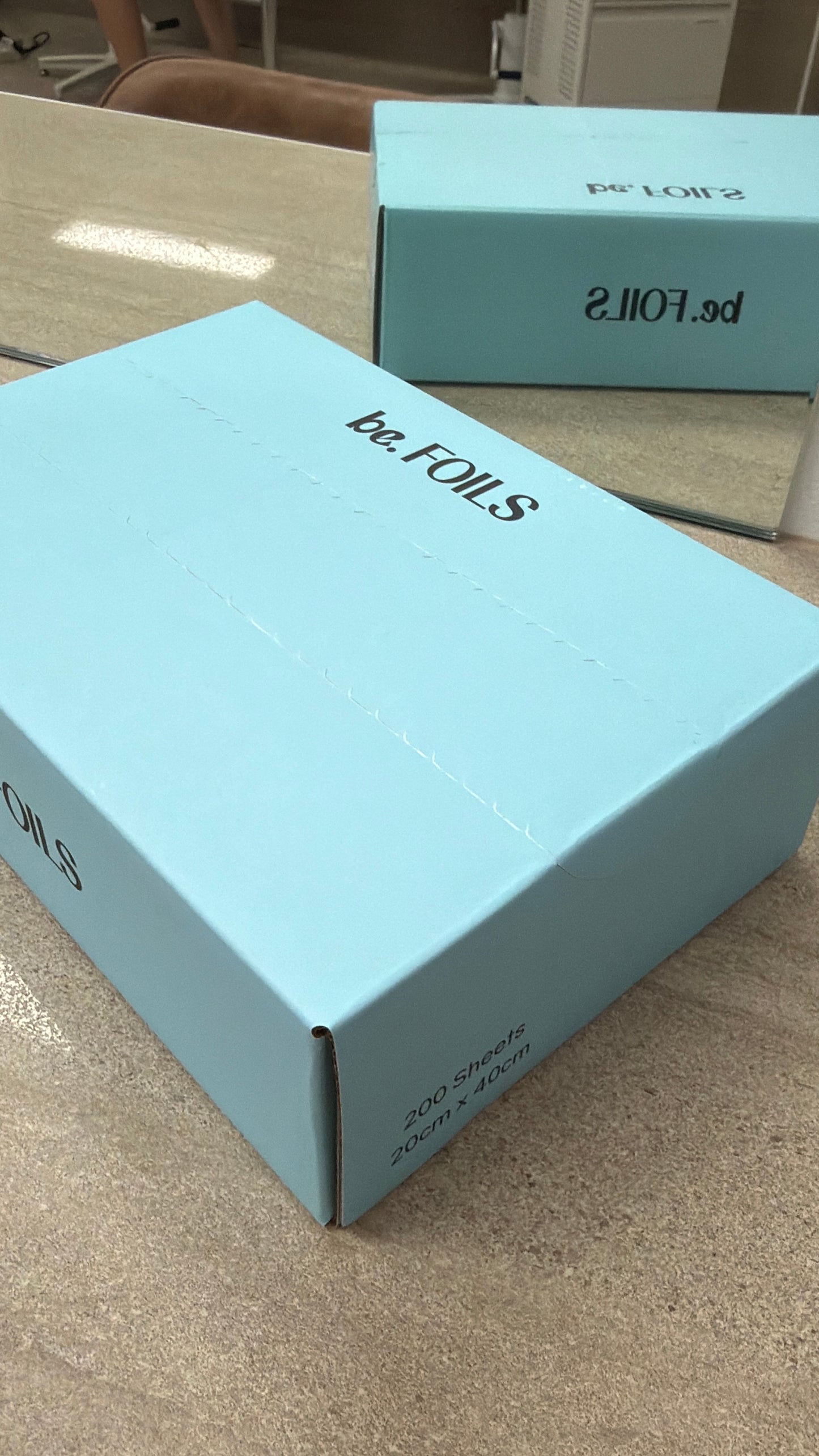 Large Silver Foils in Coloured Box